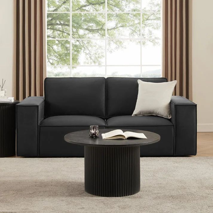 Black Salone 3+2 Sofa