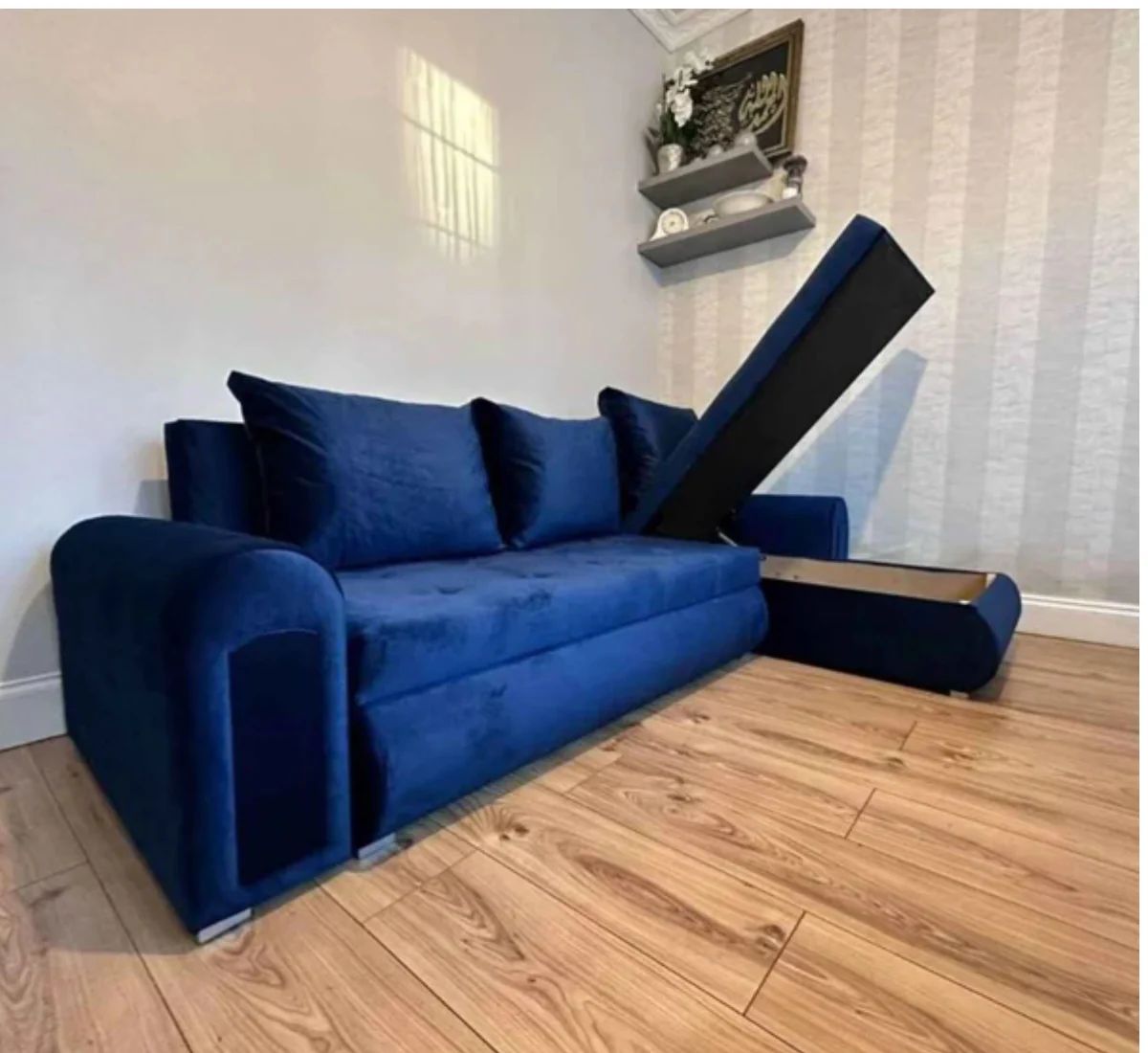 Blue Modern Sofabed